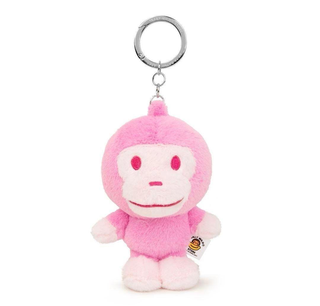 ストラップ BAPE Baby Milo Plush Doll Keychain pink