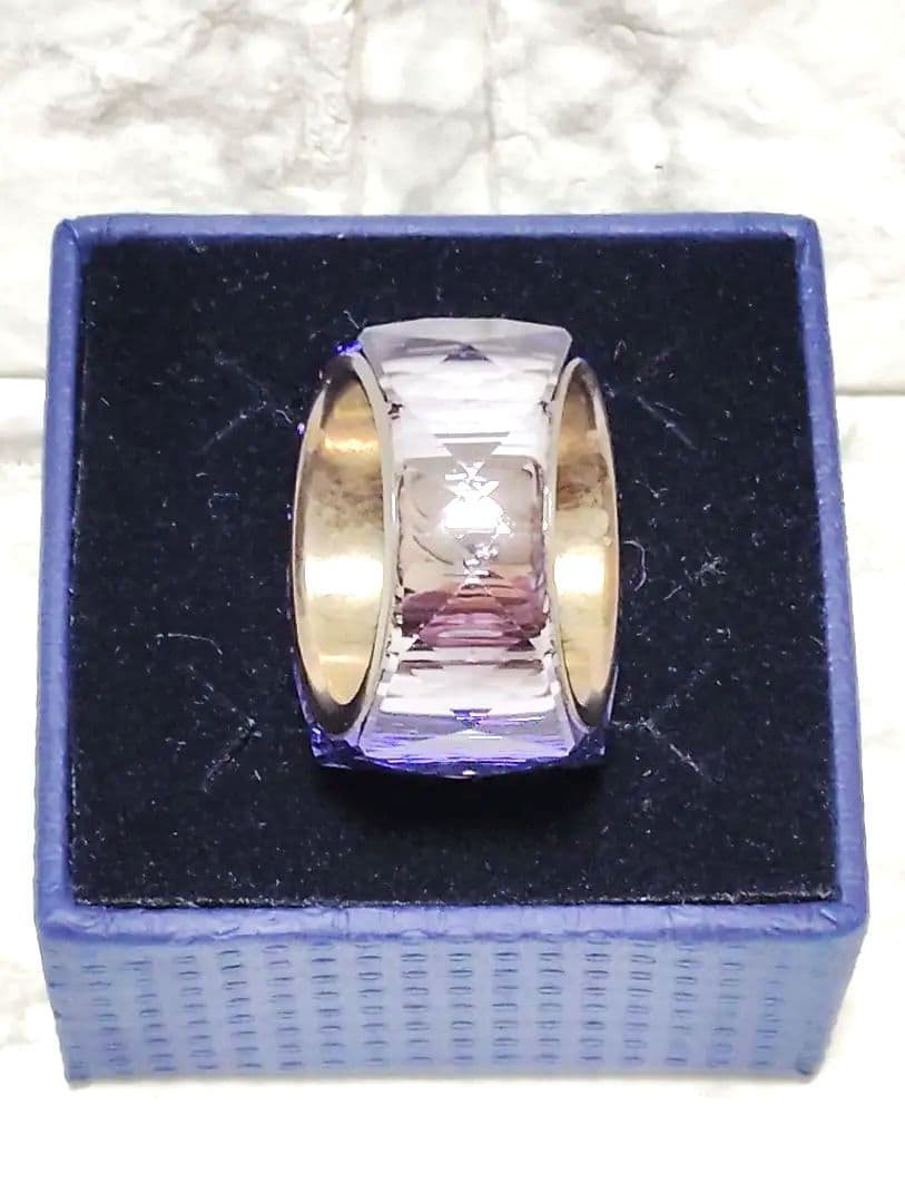 新品 正規品 スワロフスキー ニルヴァーナ リング 55 #13〜15 パープル