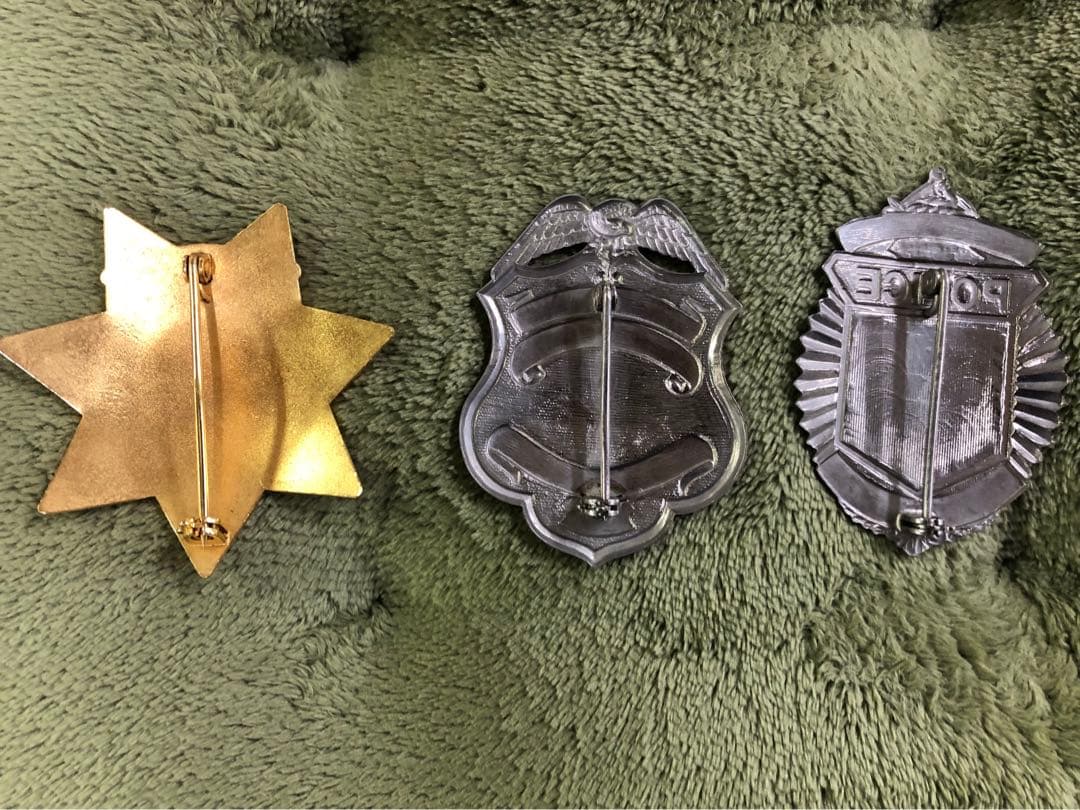 ポリスバッジ 警察バッジセット シアトル・シカゴ
