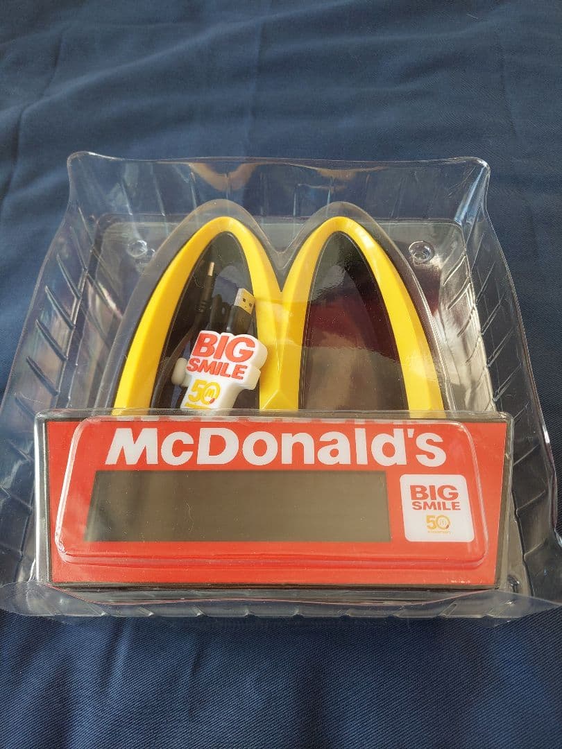 【非売品】【未使用】マクドナルド ゴールデンアーチLEDクロック 50周年記念品 新品 マクドナルド ゴールデンアーチ ライト 照明 アメリカン雑貨