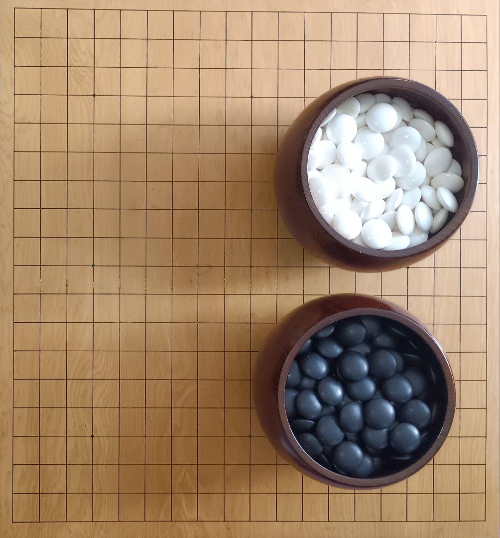 天地柾一枚板の国産 本榧足付碁盤