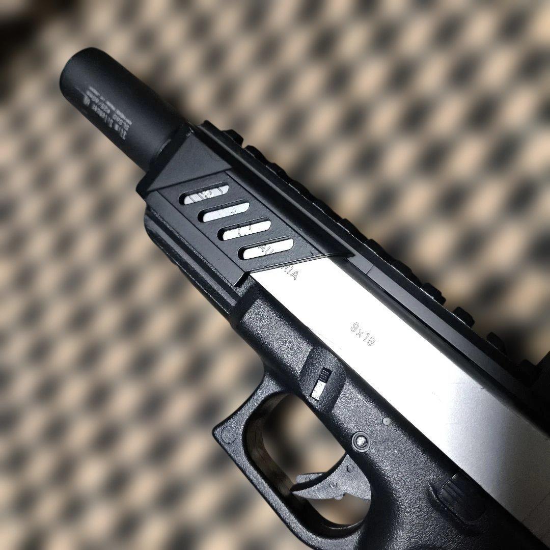 東京マルイ製 グロック18C 電動ハンドガン レール サイレンサー ドット