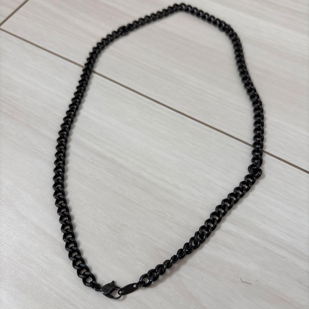 ファイテン　チタンネックレス　ブラック約45cm