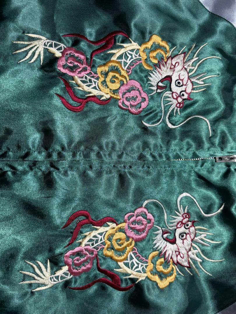 美品 テーラー東洋 両A面 スカジャン 虎 龍 Lサイズ TT10841 - メルカリ