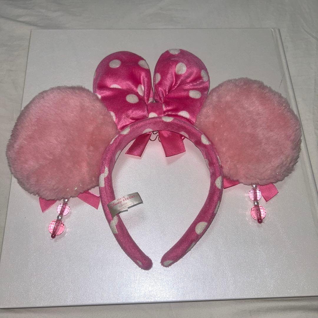 ️即日発送可】ディズニー ミニー ピンク イヤリング 水玉