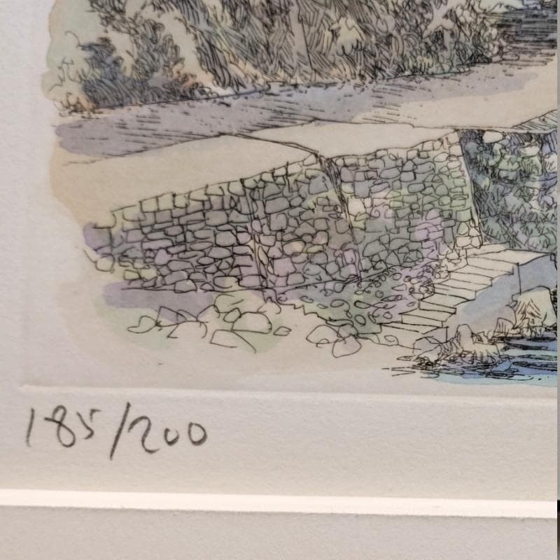 ☆織田義郎☆「Lakeside」銅版画+手彩 185/200 - メルカリ