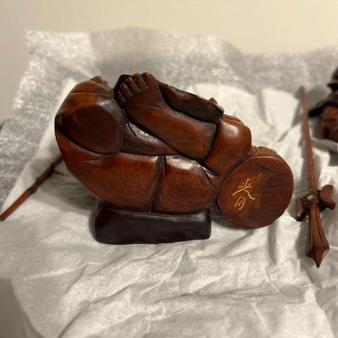 七福神 木彫り 置物 7体セット - メルカリ