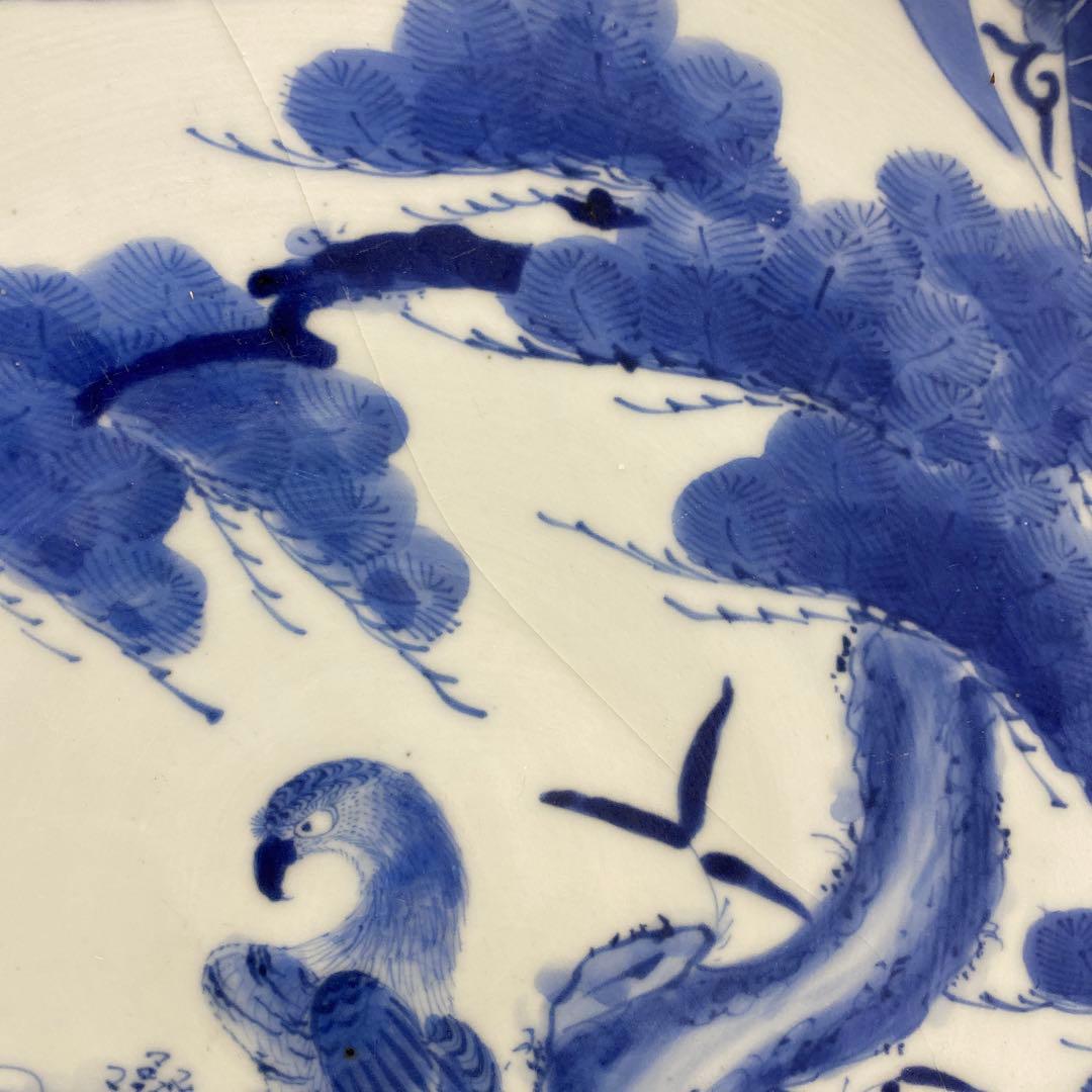 古伊万里 染錦 染付大皿4枚 美人画木箱付 タニコ 東さ7-0626⑥ - メルカリ