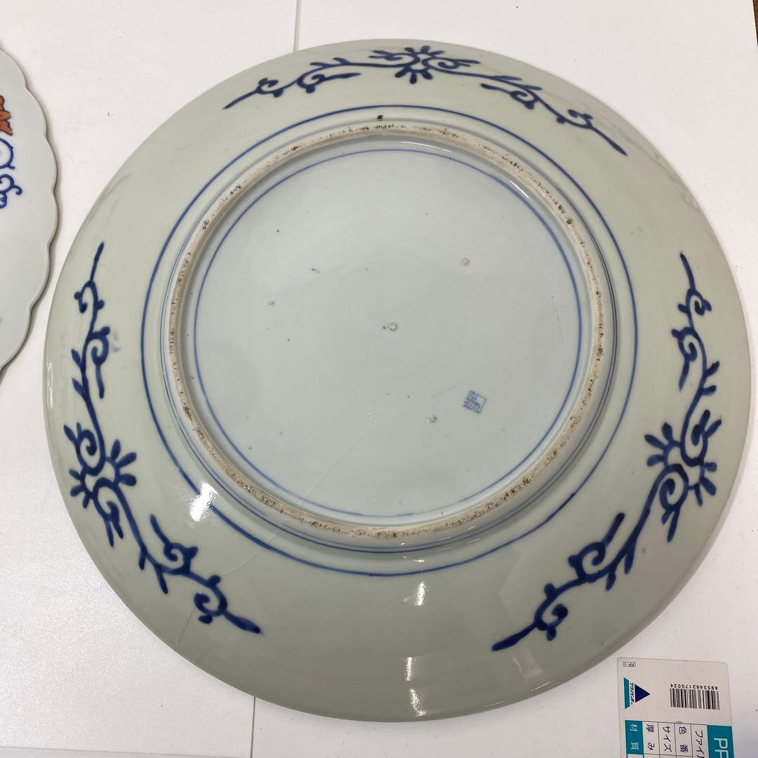 古伊万里 染錦 染付大皿4枚 美人画木箱付 タニコ 東さ7-0626⑥ - メルカリ