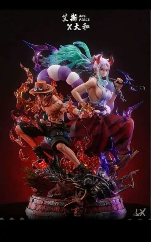 15万分エース、ヤマト 海外フィギュア LX製 ワンピース エース＆ヤマト ガレージキット フィギュア LXスタジオの