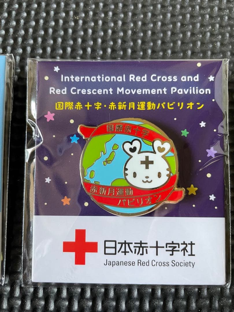 EXPO 2025 ピンバッジ 大阪・関西万博 赤十字 パビリオン 2個セット