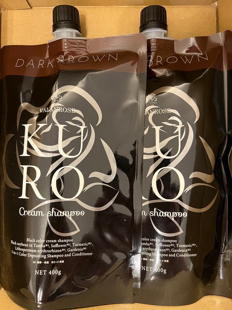 バランローズkuro シャンプー　ダークブラウン VALANROSE（バランローズ） 白髪染めシャンプー KUROクリーム