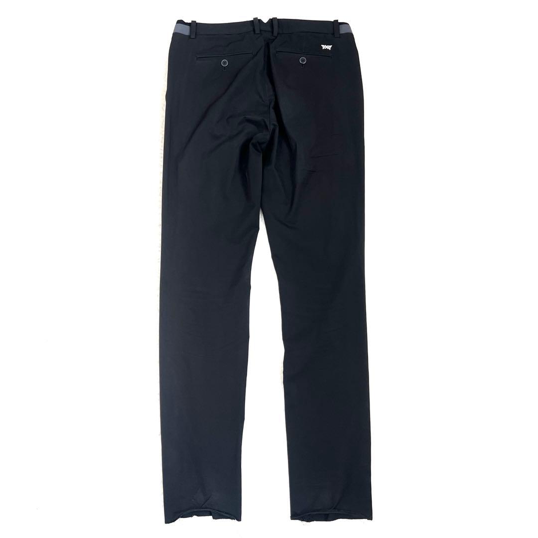 PXG】 メンズ ストレッチ ロングパンツ BK Lサイズ (裾上げ前) ロング