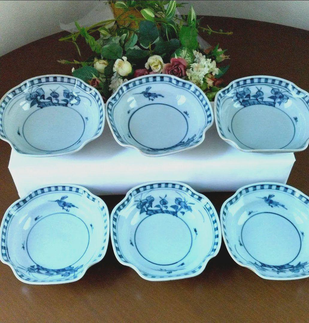 ☆利祥作の有田焼 古伊万里 花と鳥絵付小鉢揃6客 美品☆ - メルカリ