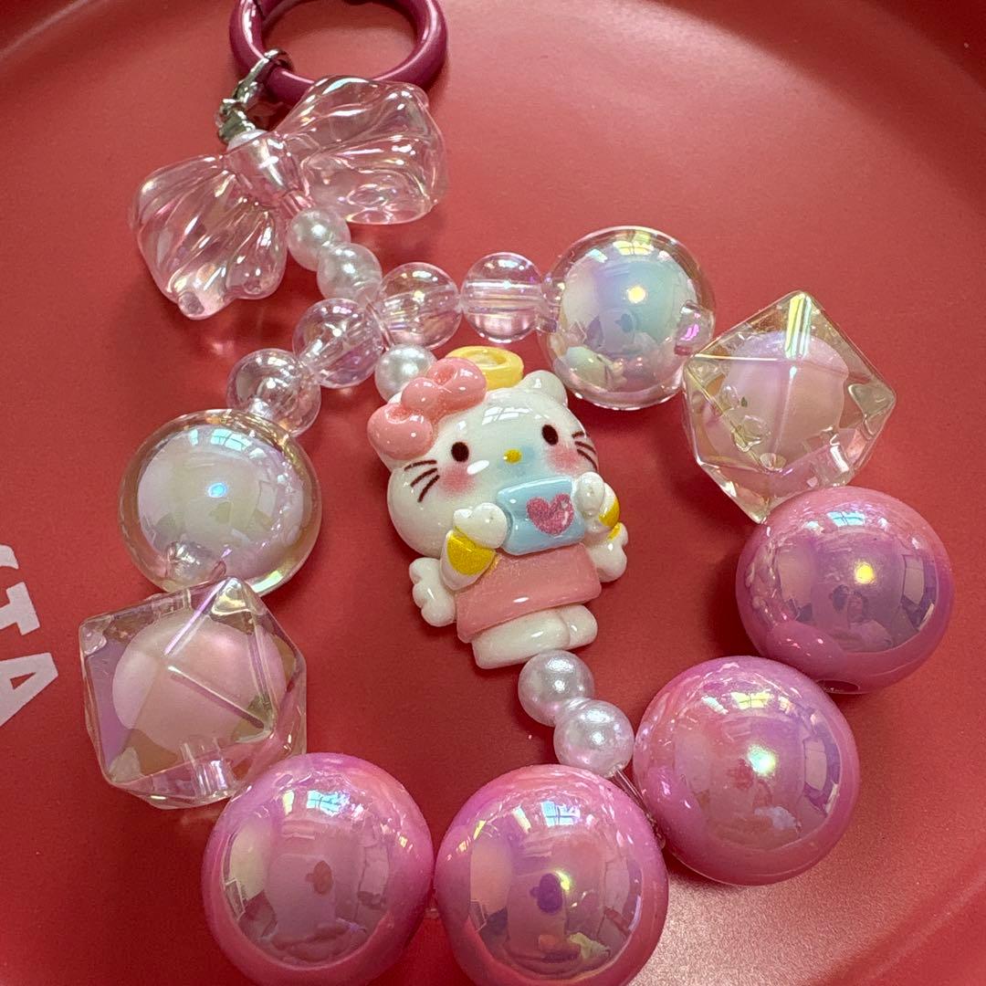 ハローキティ ビーズストラップ - メルカリ
