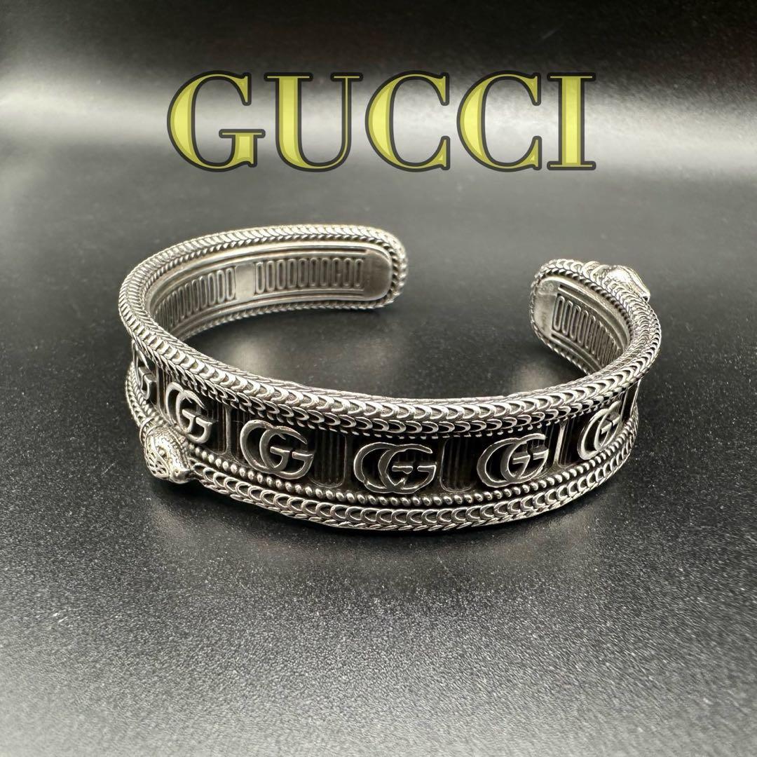 極美品✨ GUCCI グッチ バングル スネーク シルバー 刻印 1317 - メルカリ