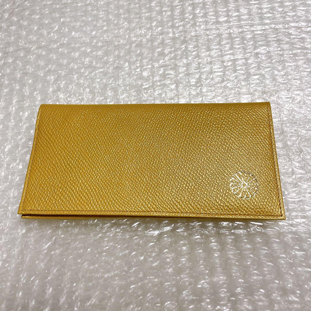 未使用 高級品 皇室限定品 東御所 金長財布 菊の紋 皇居 革製品 開運