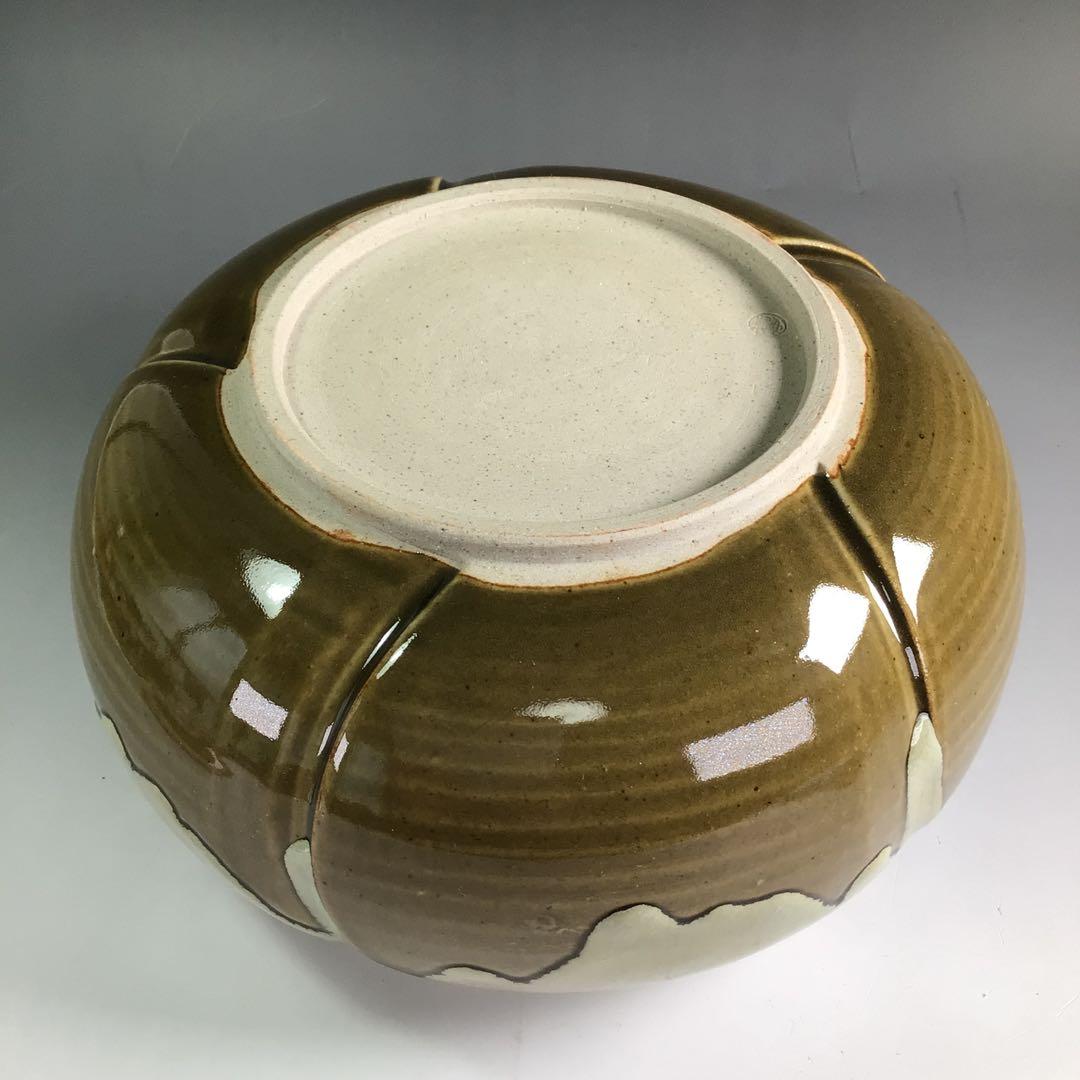 P803 水指 『萬古焼』『福森比路志造』『即中斎好』『捻梅水指