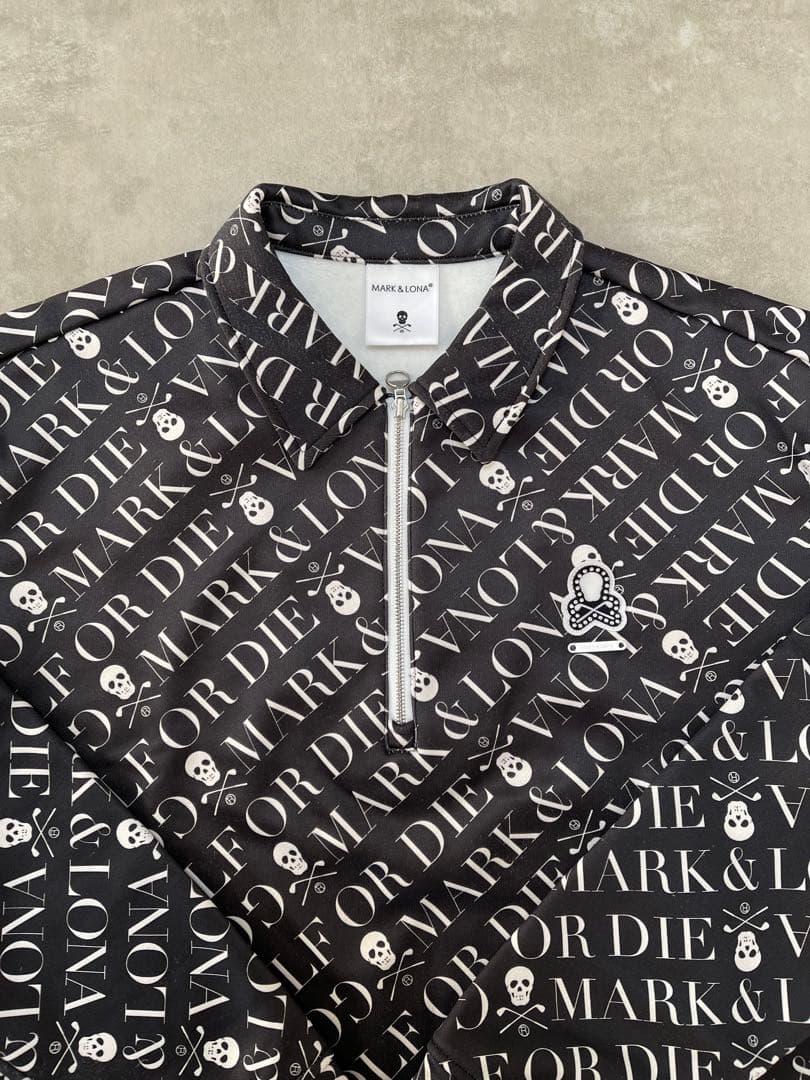 MARK & LONA スカルプリント ジップアップシャツ サイズ48(L) MARK & LONA スカルプリント ジップアップシャツ サイズ48(L) - メルカリ