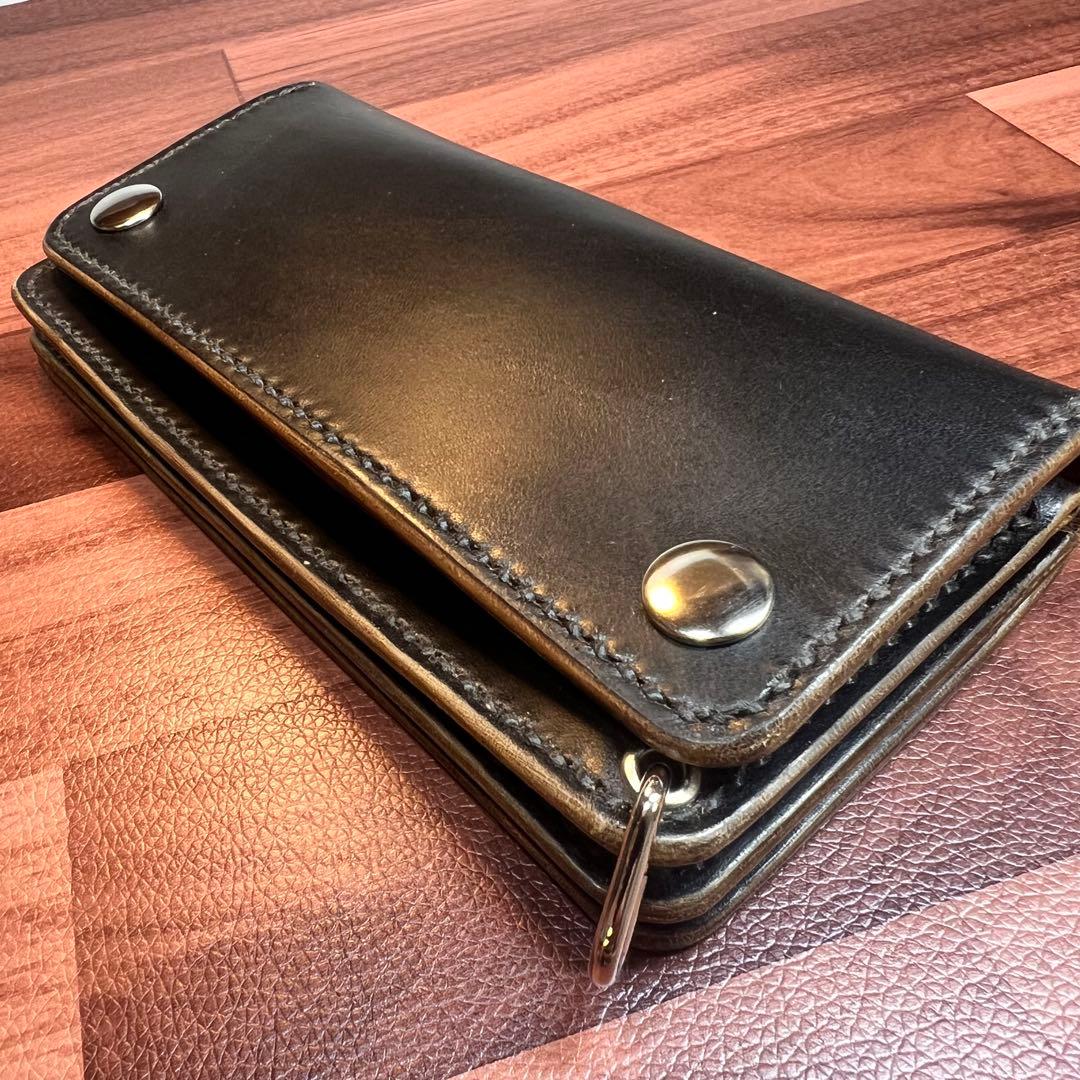 トラッカーウォレット ロング 3層】 ホースバット シルバー TALON