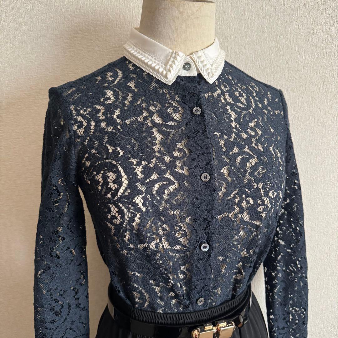N°21 ヌメロヴェントゥーノ】 総レースブラウス - メルカリ