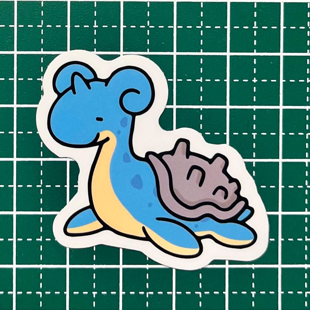 防水ステッカー ポケモン ラプラス 可愛い ゆるキャラ風 B7-33 - メルカリ