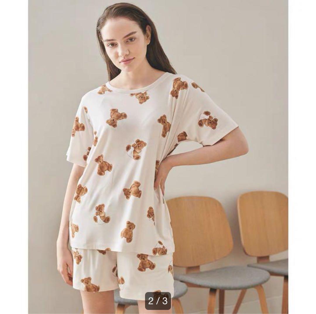 【新品未使用】gelato pique ベアモチーフTシャツ＆ショーパンセット