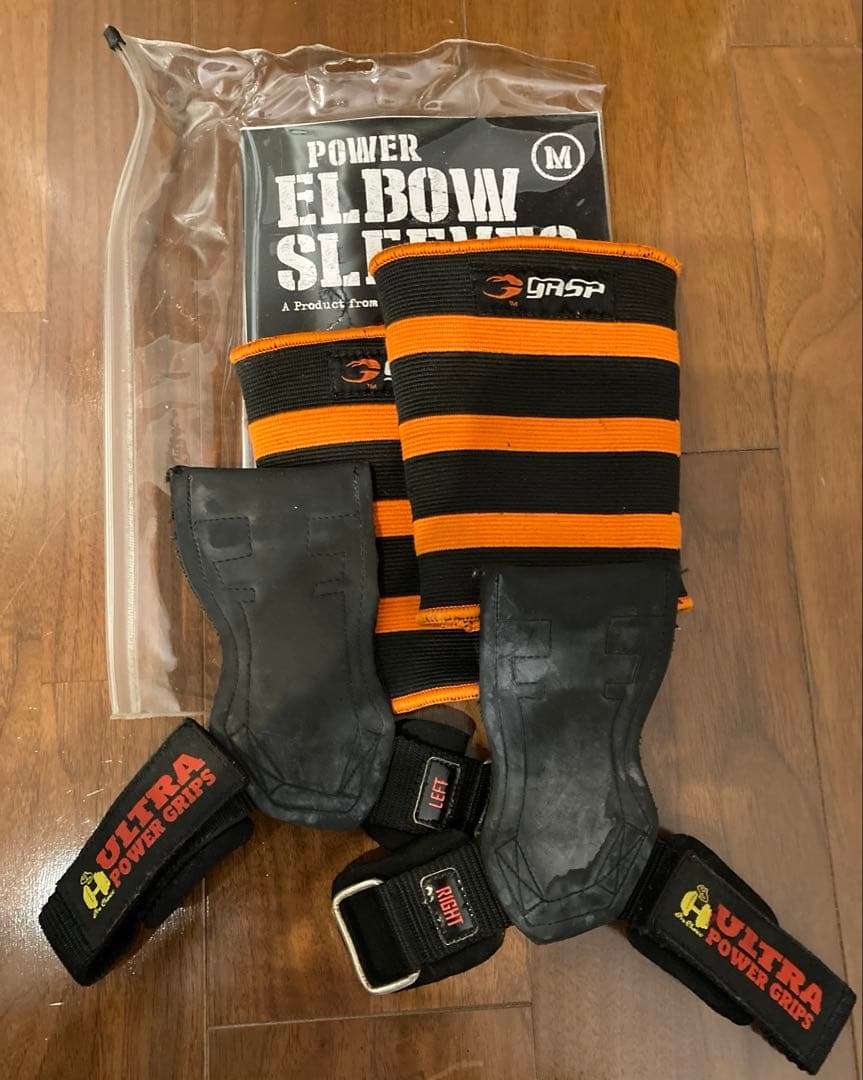 GASP エルボースリーブMサイズ & ULTRA パワーグリップ筋トレセット