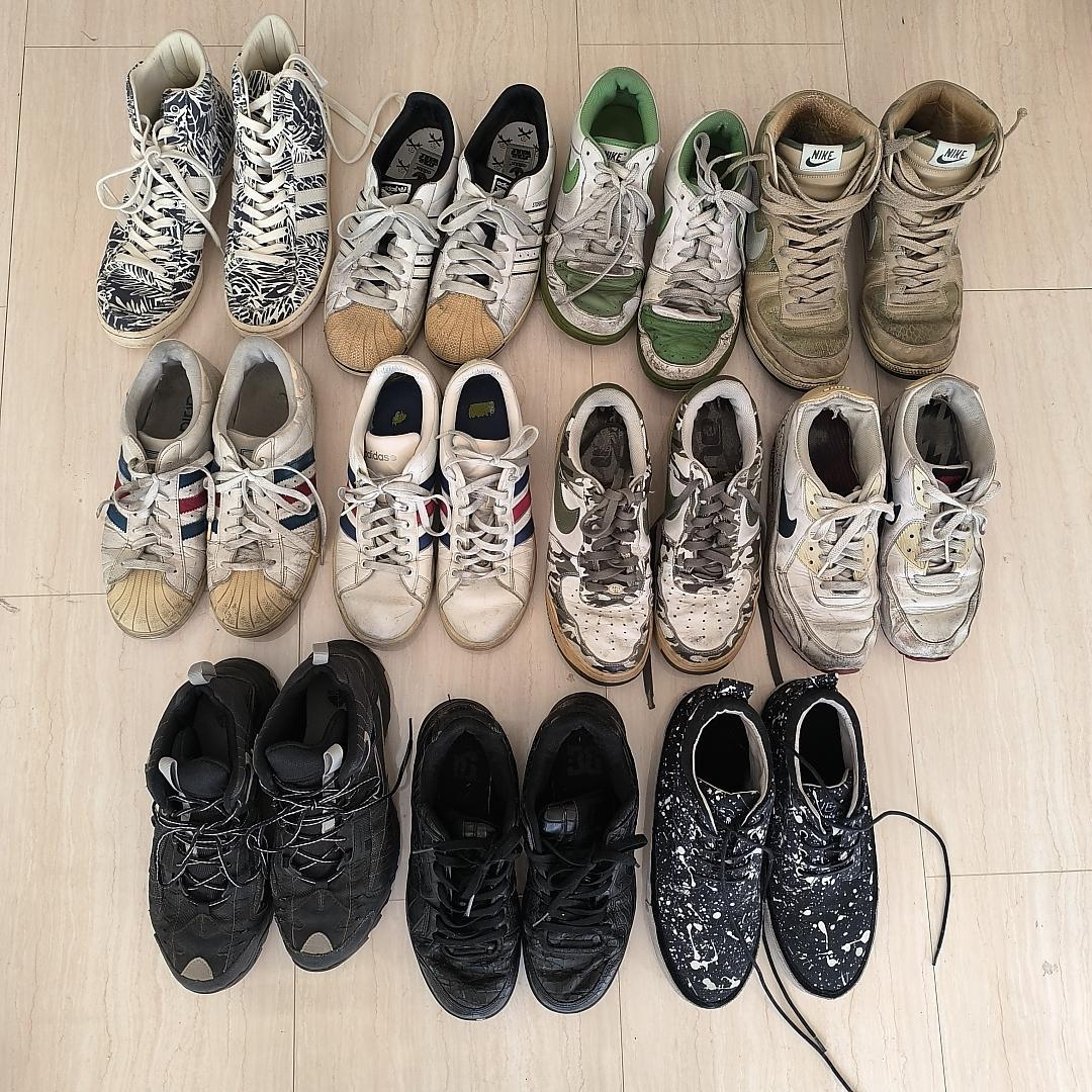 進*れ様 ナイキ・アディダス・ナンバーナイン　スニーカー11足セット！まとめ売り 国内限定10 足】LAのスニーカーカスタムショップが製作したMARS YARD