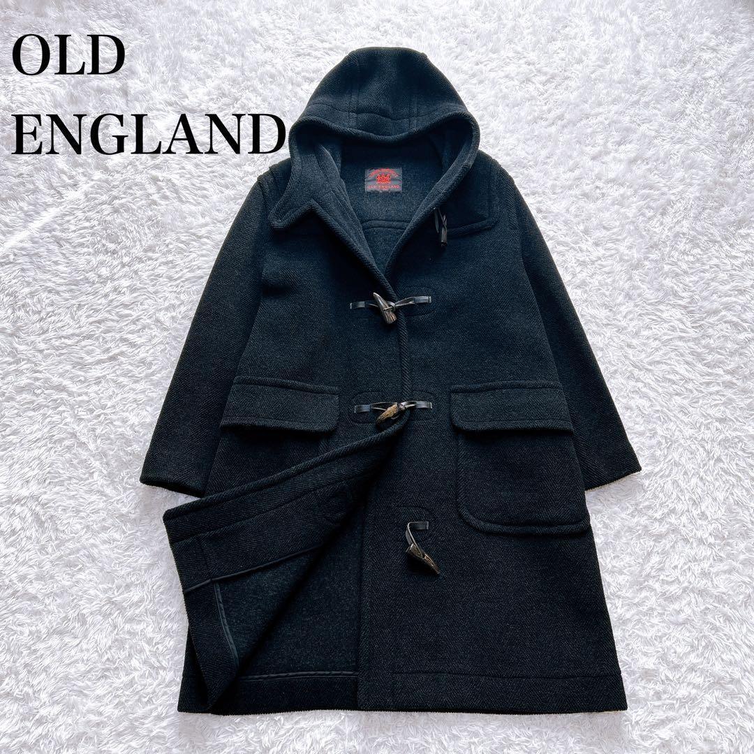 オールドイングランド　ダッフルコート　ヘリンボーン　ウール　フード　10 OLD ENGLAND（オールドイングランド） ダッフルコート S ベージュ