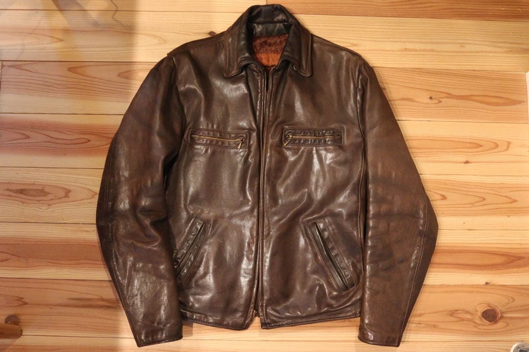 60s ホースハイド　ビンテージレザージャケット　rrl 山田蓮
