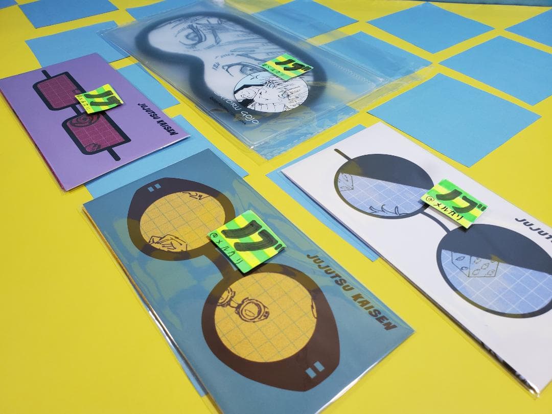 芥見下々 呪術廻戦展 五条悟のリバーシブルアイマスク + メガネクロス