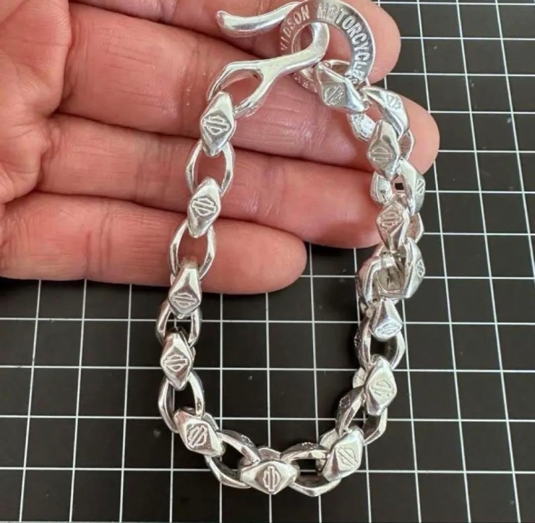 ハーレー・ダビッドソン シルバー925チェーンブレスレット - メルカリ
