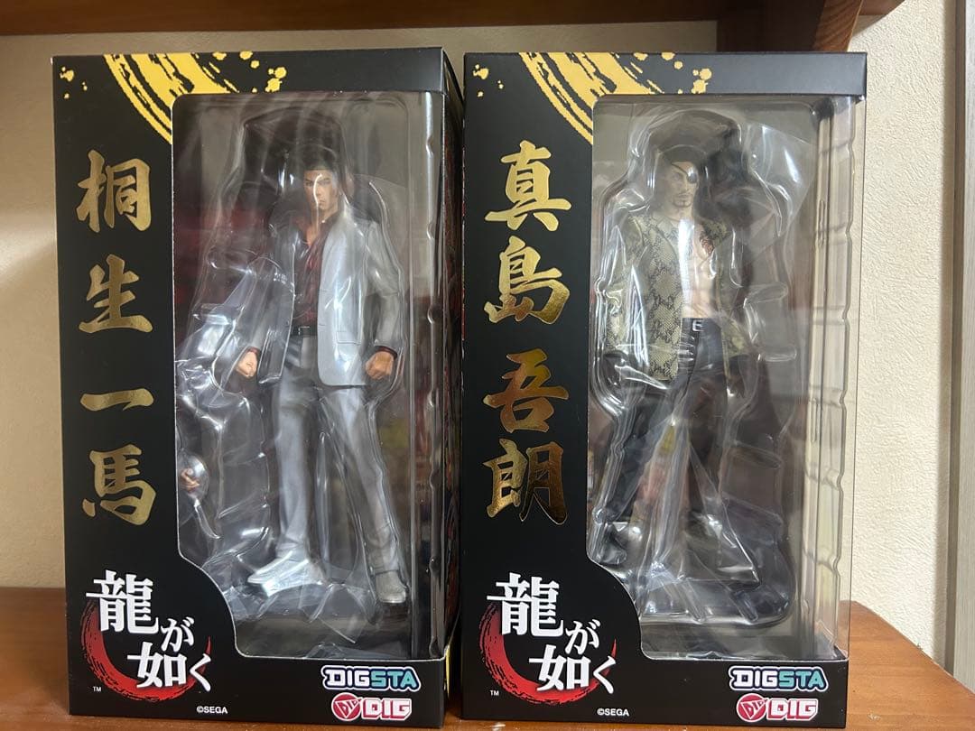 龍が如く フィギュア 2体セット 龍が如く』桐生一馬と真島吾朗がフィギュア化。オプションパーツには