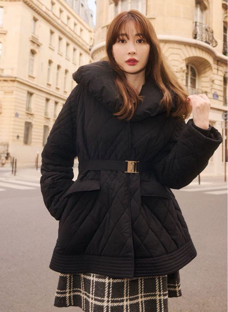 ジャケット・アウター herlipto Madison Quilted Shoat Coat