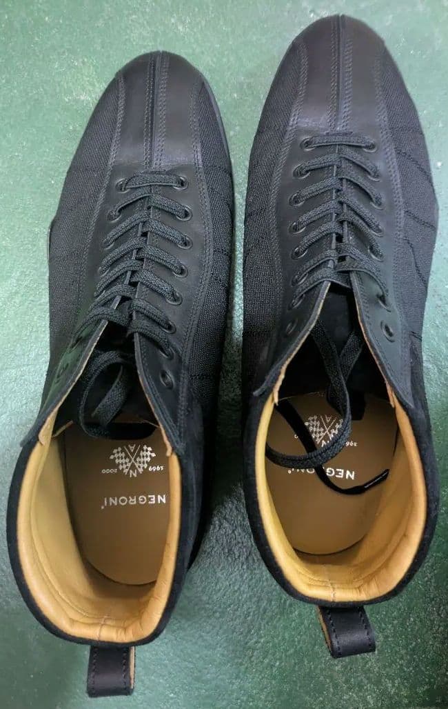 ア*ラ様 NEGRON ネグローニ グランプリハイトップ ブラック ハイカットス