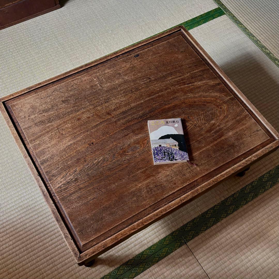 レトロ　木製　テーブル　机　ちゃぶ台　昭和　大正　天然生活　インテリア　カフェ