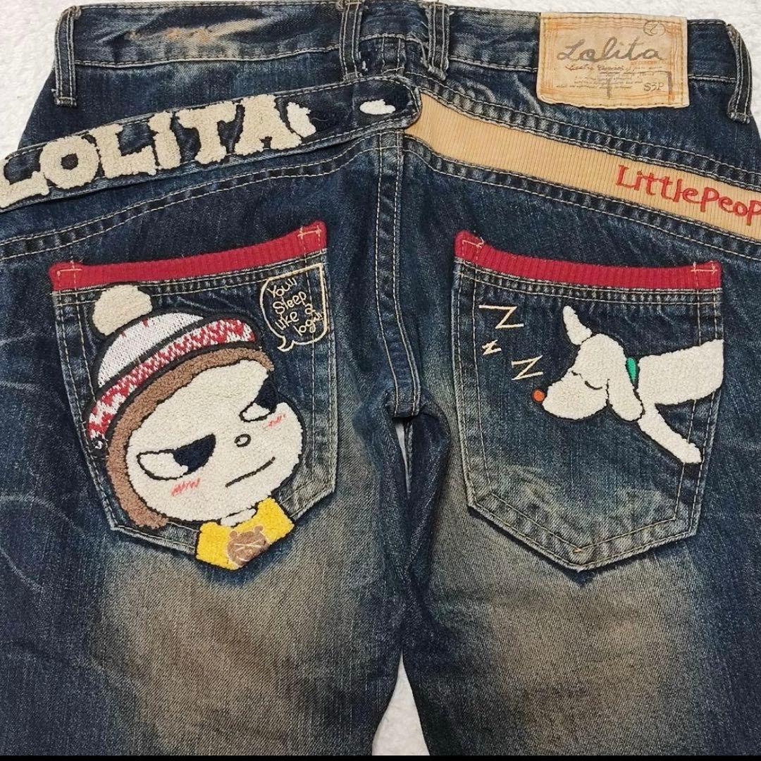 ロリータジーンズ　デニム　パンツ　奈良美智さんコラボ　希少　y2k
