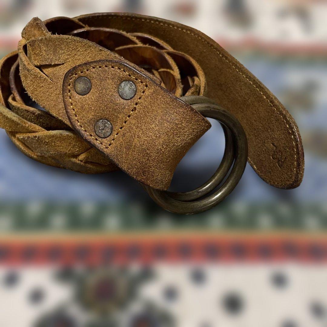 RRL レザーダブルリングベルト　34