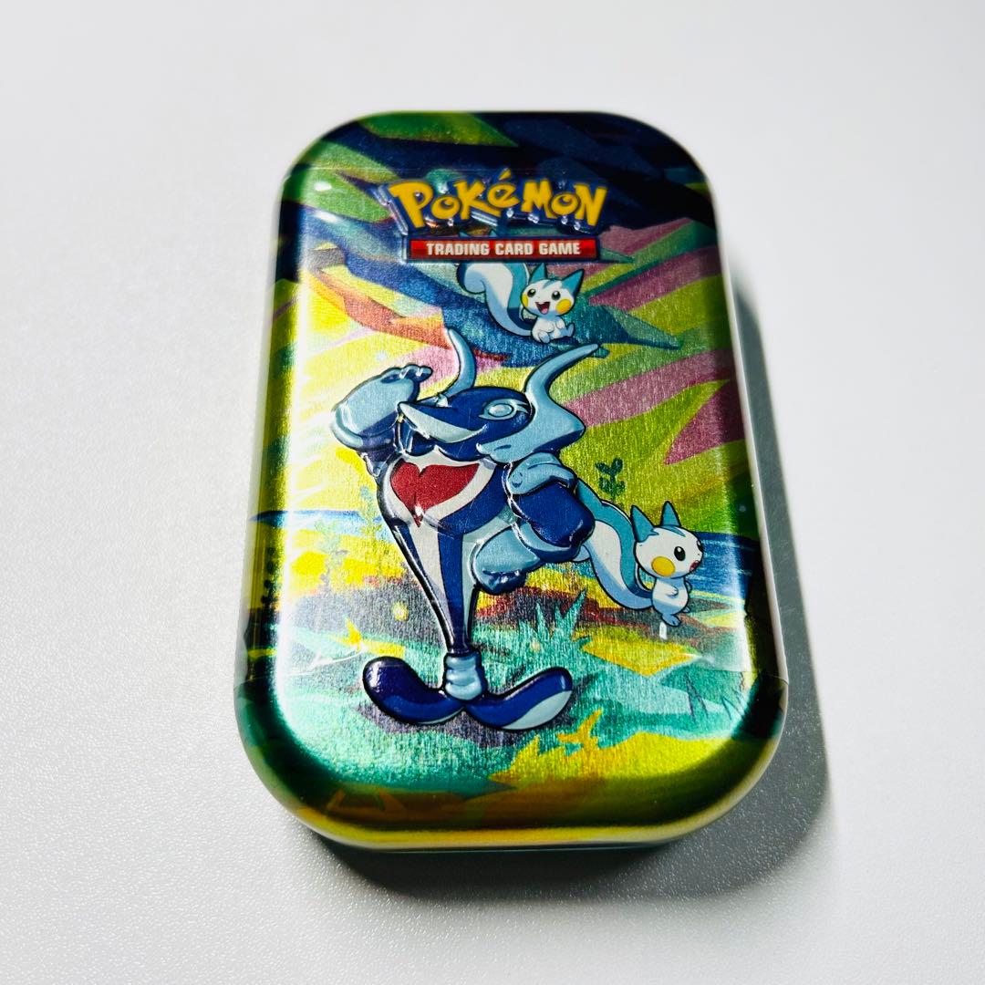 ポケモンカード 海外 Tin缶 イルカマン パチリス - メルカリ