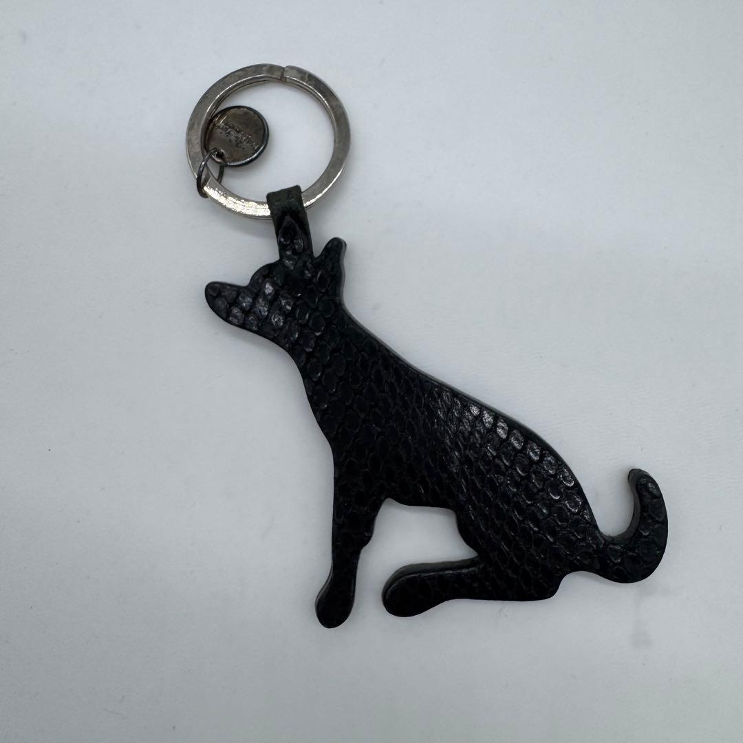 箱•保存袋付】 ボッテガヴェネタ チャーム 犬 いぬ ドッグ イントレ