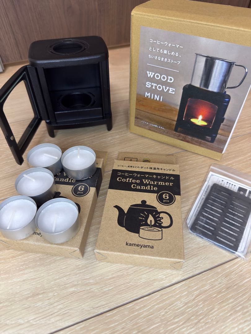 ちいさなまきストーブ　専用ロストル&キャンドル1箱+5個セット