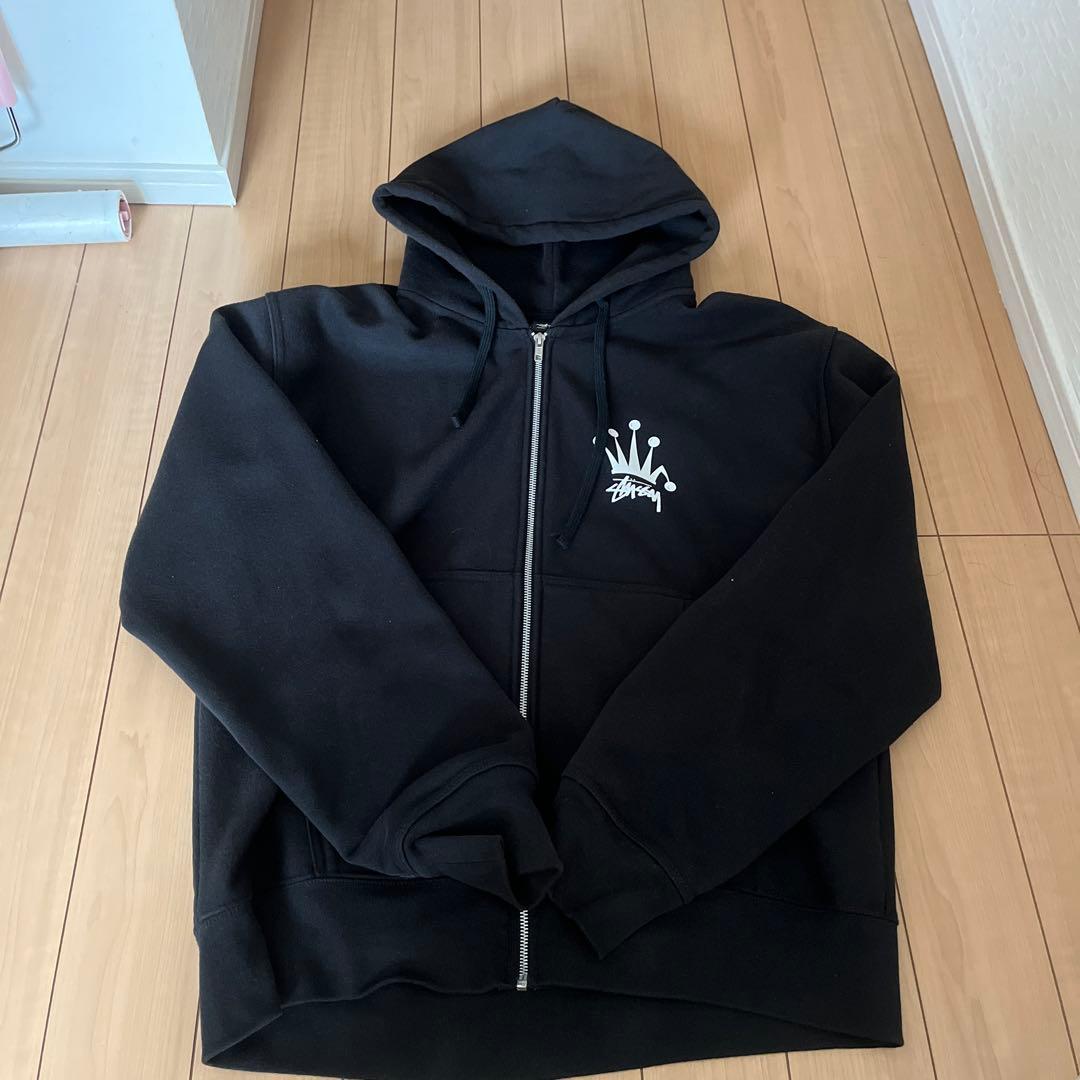 StussyパーカーLサイズ 中古・古着通販】stussy (ステューシー) パーカー オレンジ サイズ:L