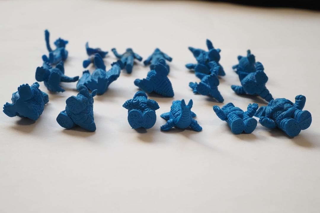 怪獣消しゴム】青 ウルトラマン＋怪獣 全17体 昭和レトロ 中古品