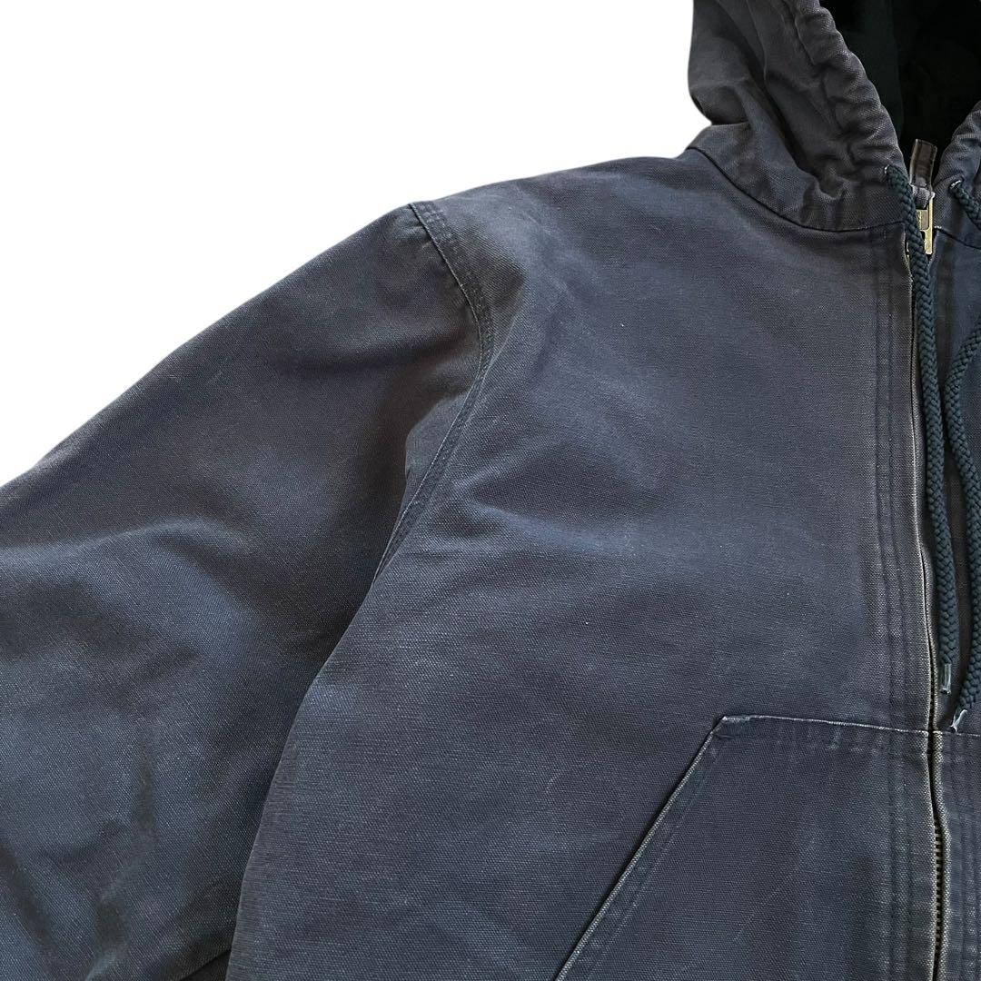 BERNE アクティブジャケット 企業ロゴ M フェード ダック地 短丈 古着