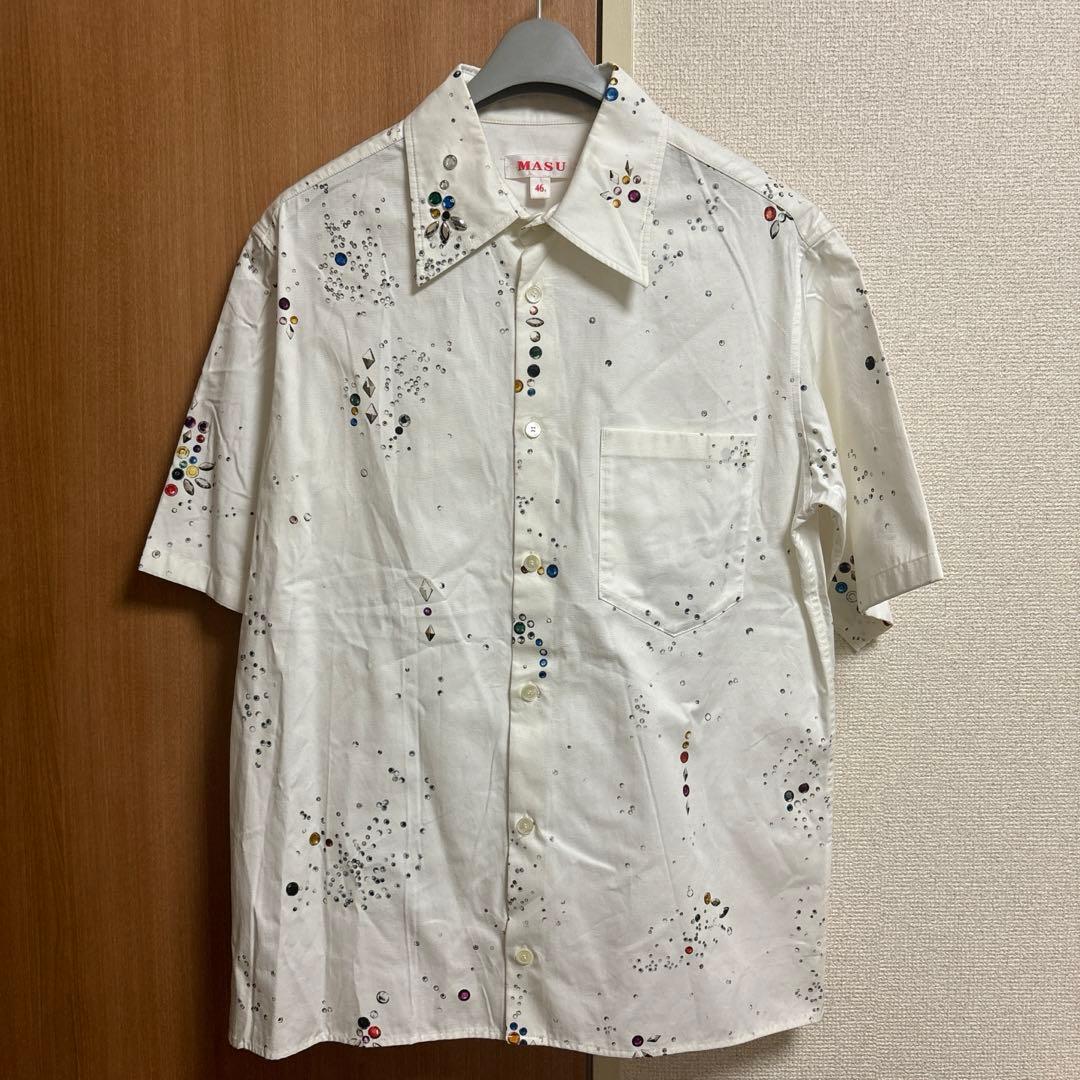 トップス MASU galaxy short sleeve shirt white
