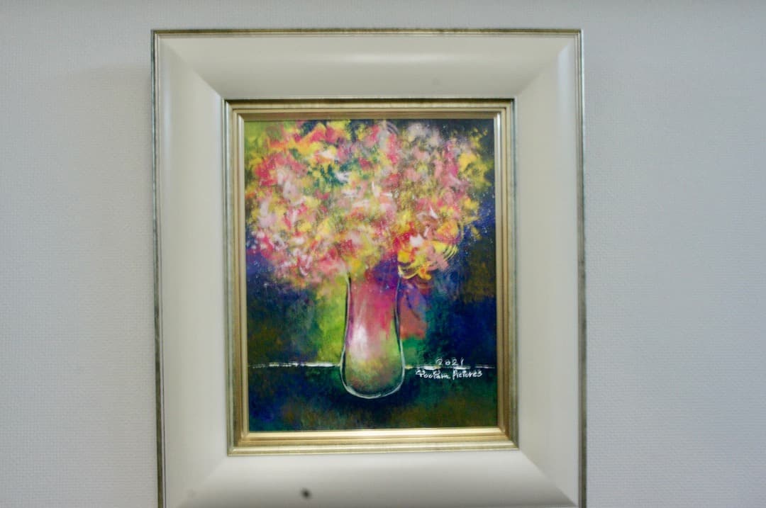 松崎祐哉★東京芸術大学卒業★恋模様★真作★アクリルガッシュ★１点もの★新額装★