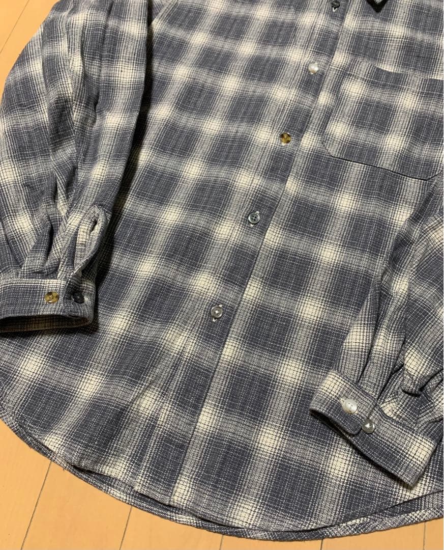 tattoo studio yamada オンブレ ネルシャツ グレー M