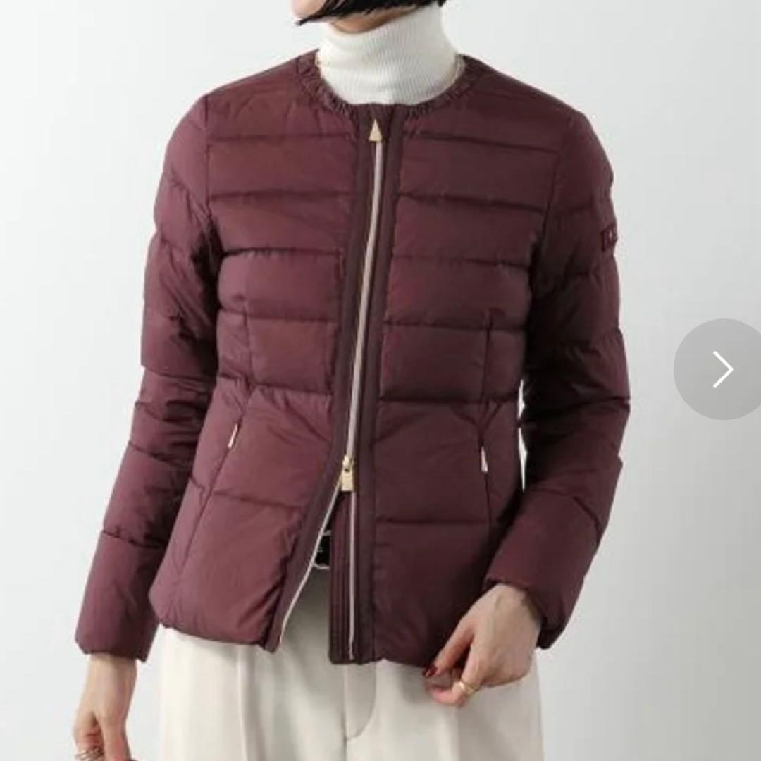 タトラス TATRAS ダウンジャケット ワインレッド TATRAS (タトラス) フード着脱可 フルジップ ダウンジャケット BORBORE