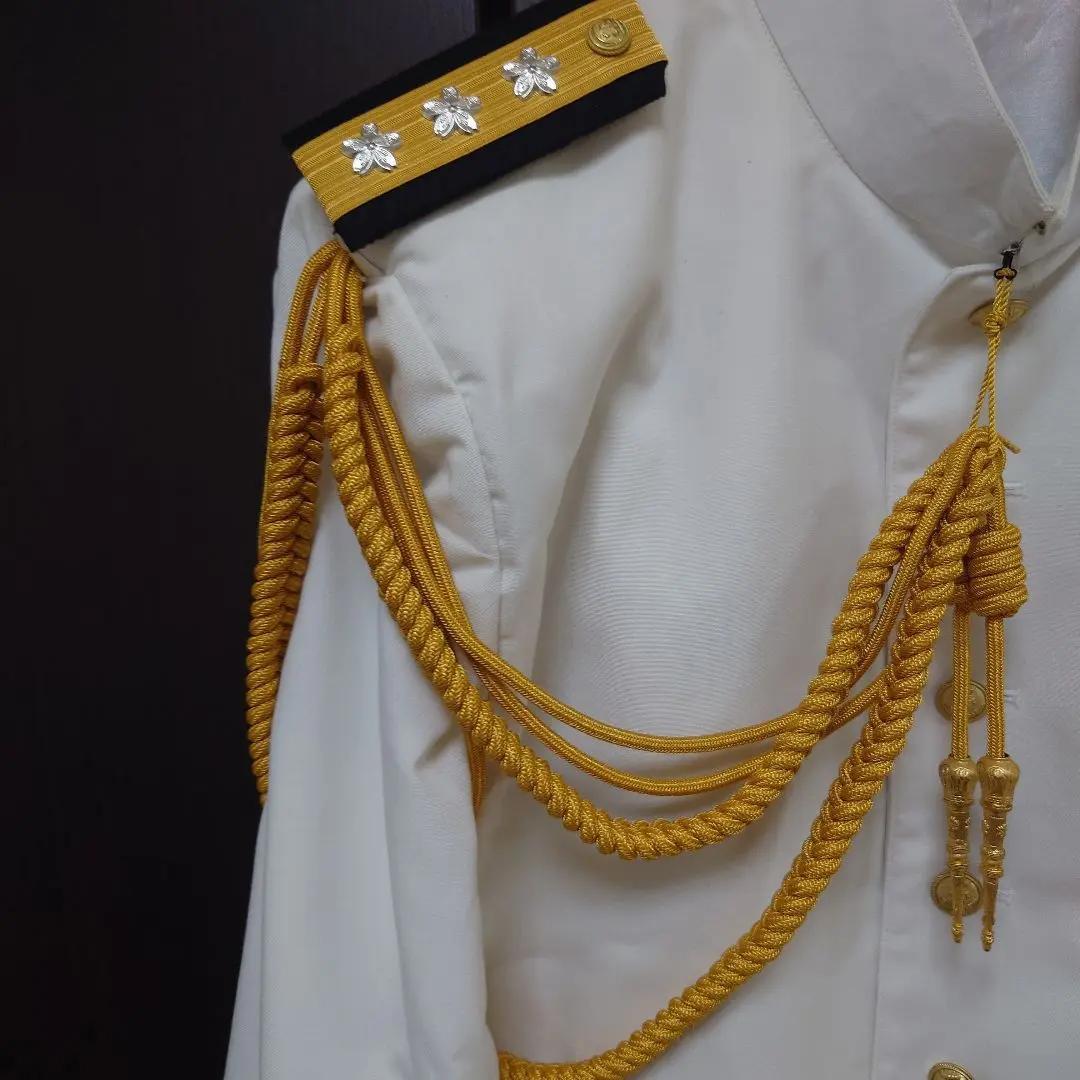 日本海軍 第二種軍装の上下＋大将肩章＋参謀飾緒＋旭日章のセット